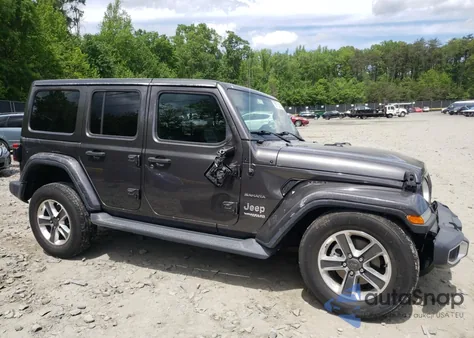 2018 Jeep Wrangler Unlimited Sahara из США, поврежденный, VIN 1C4HJXEG8JW246355